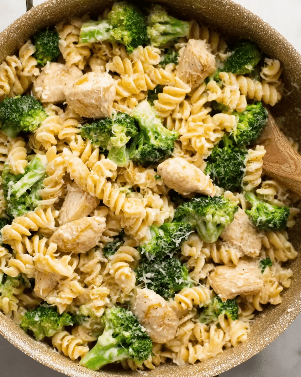 One Pot Chicken and Broccoli Pasta