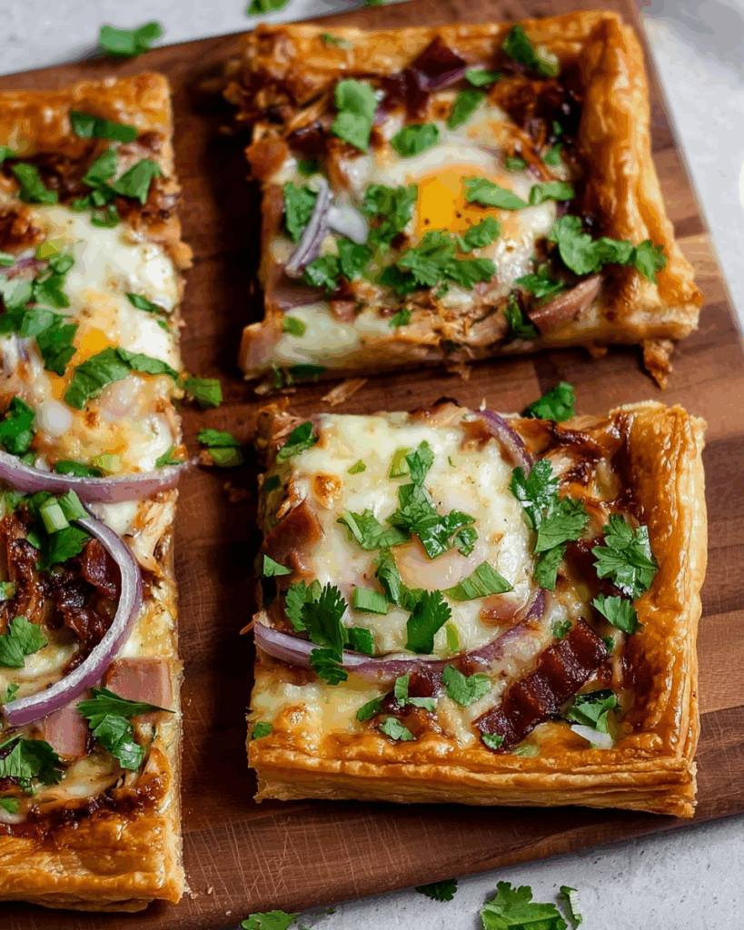 Puff Pastry Breakfast Pizza