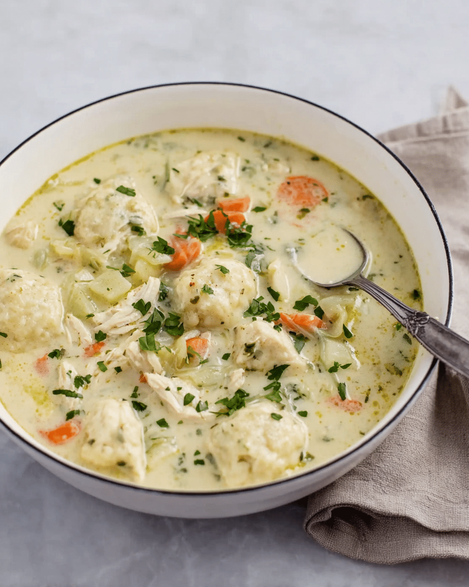 Stovetop Chicken and Dumplings