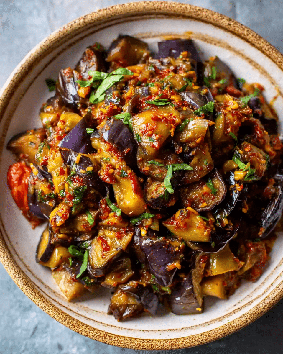 Tunisian Eggplant Salad