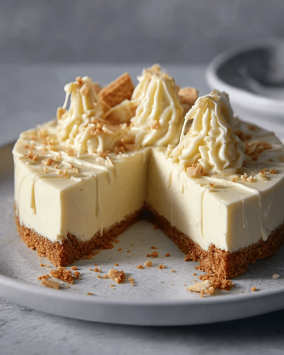 Vegan White Chocolate Cheesecake