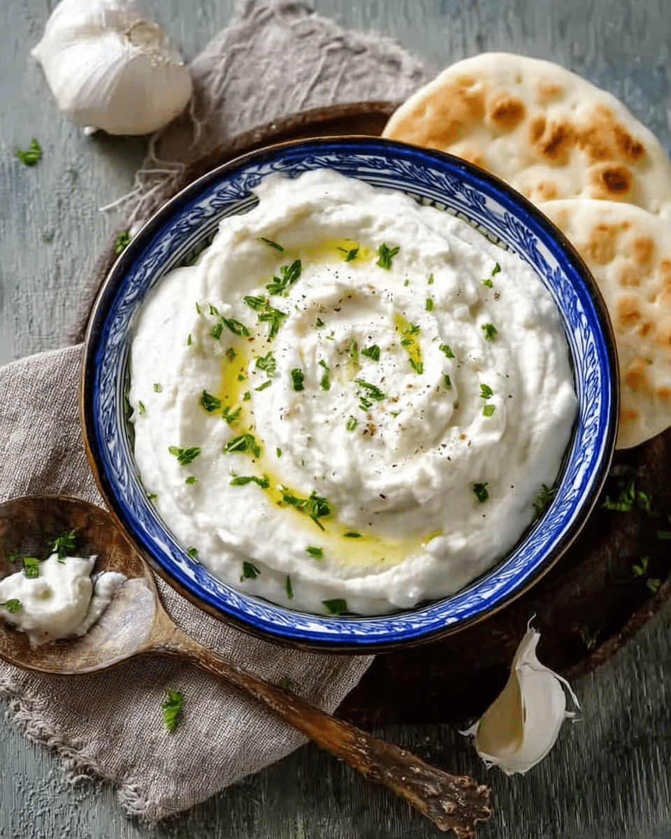 Lebanese Garlic Sauce (Toum)