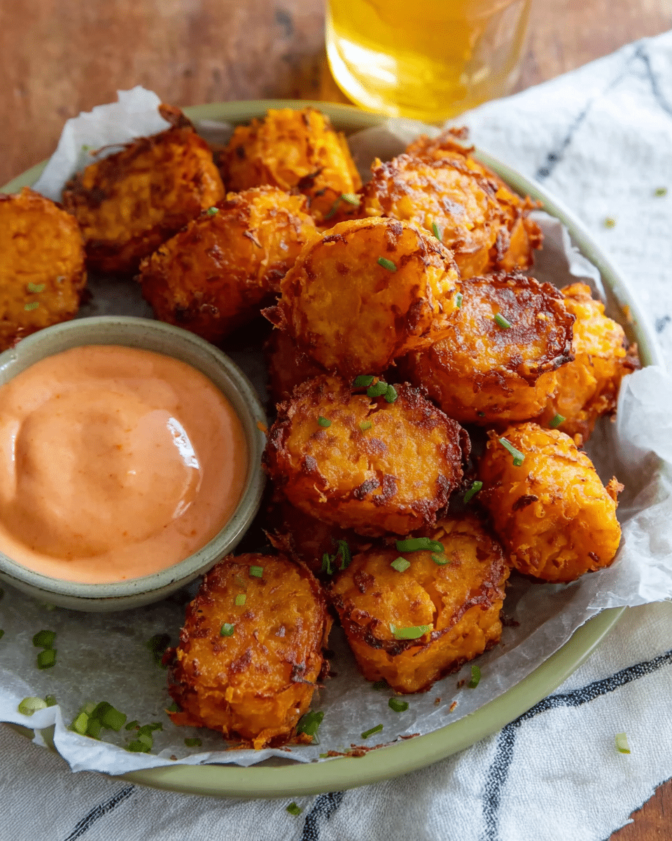 Sweet Potato Tots with Creamy Ketchup
