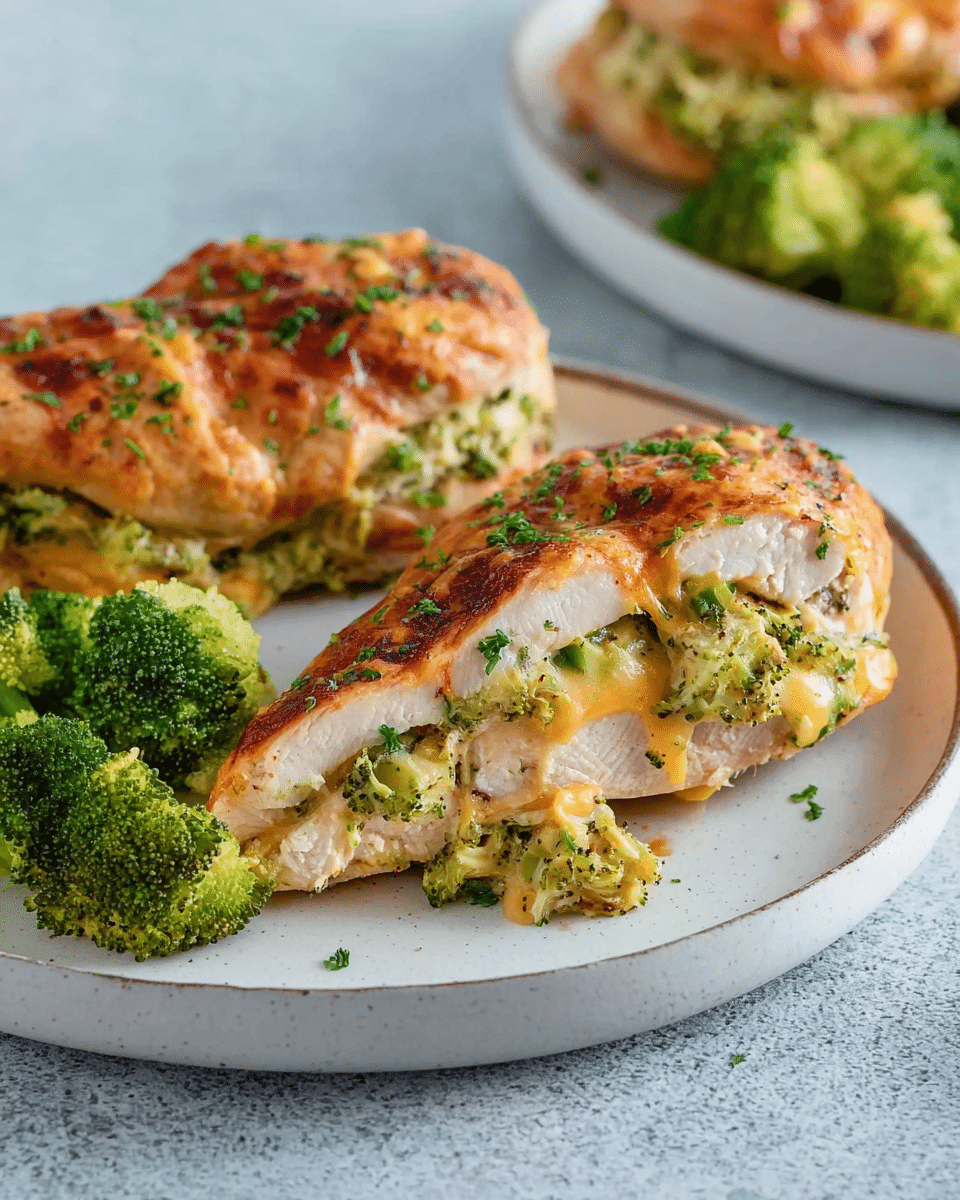 Broccoli Cheddar Stuffed Chicken
