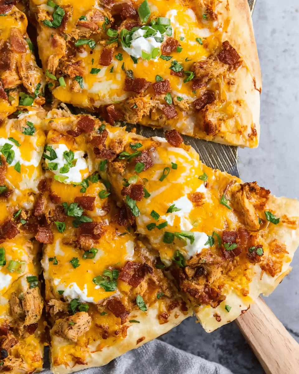 Easy Chicken Chili Pizza