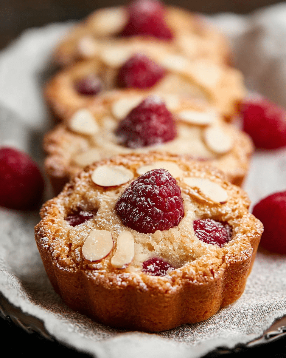 Almond Raspberry Financiers