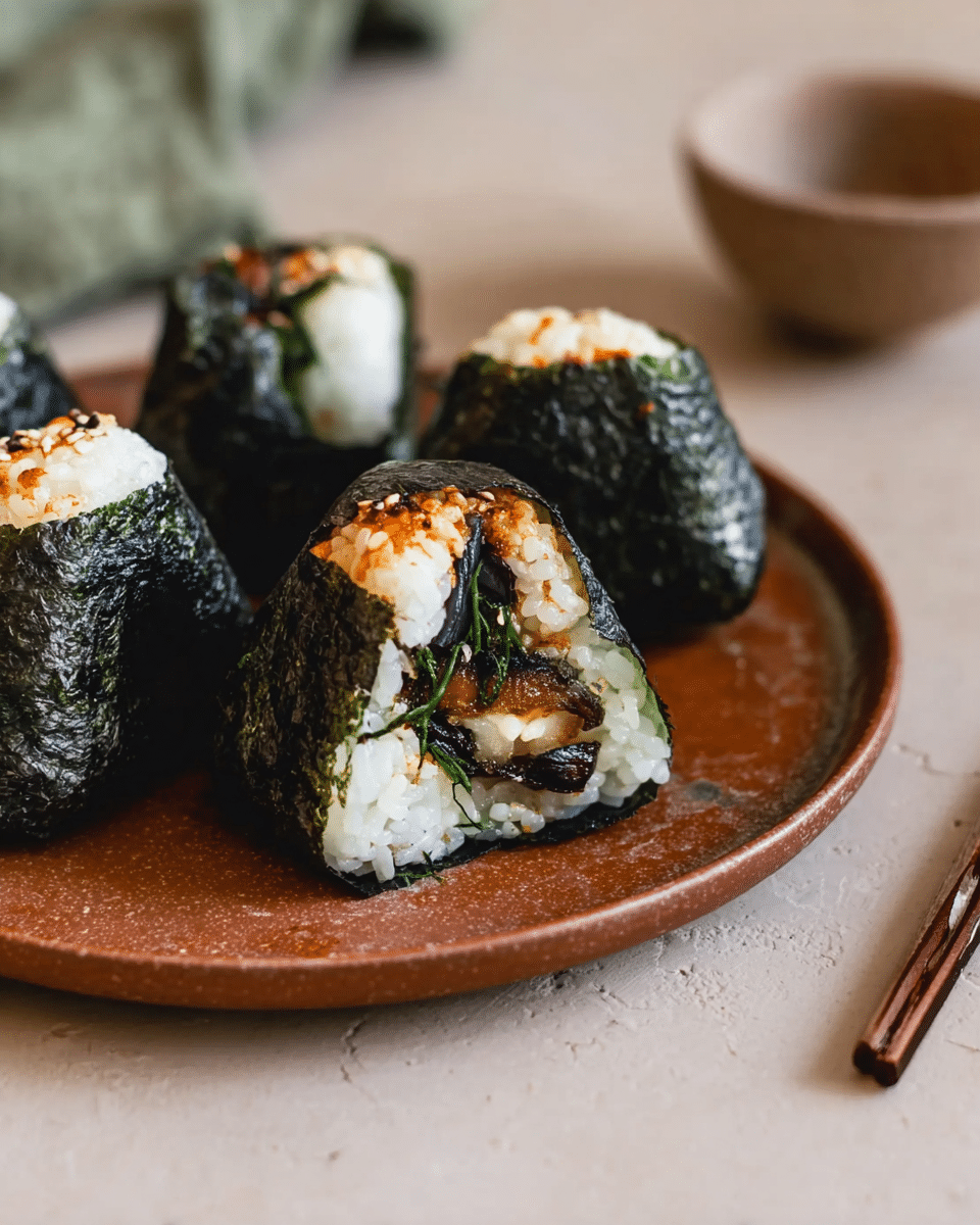 Miso Eggplant Onigiri