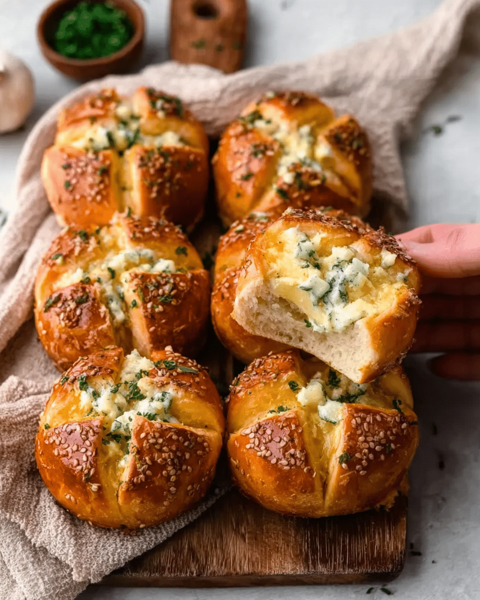 Korean Cream Cheese Garlic Buns