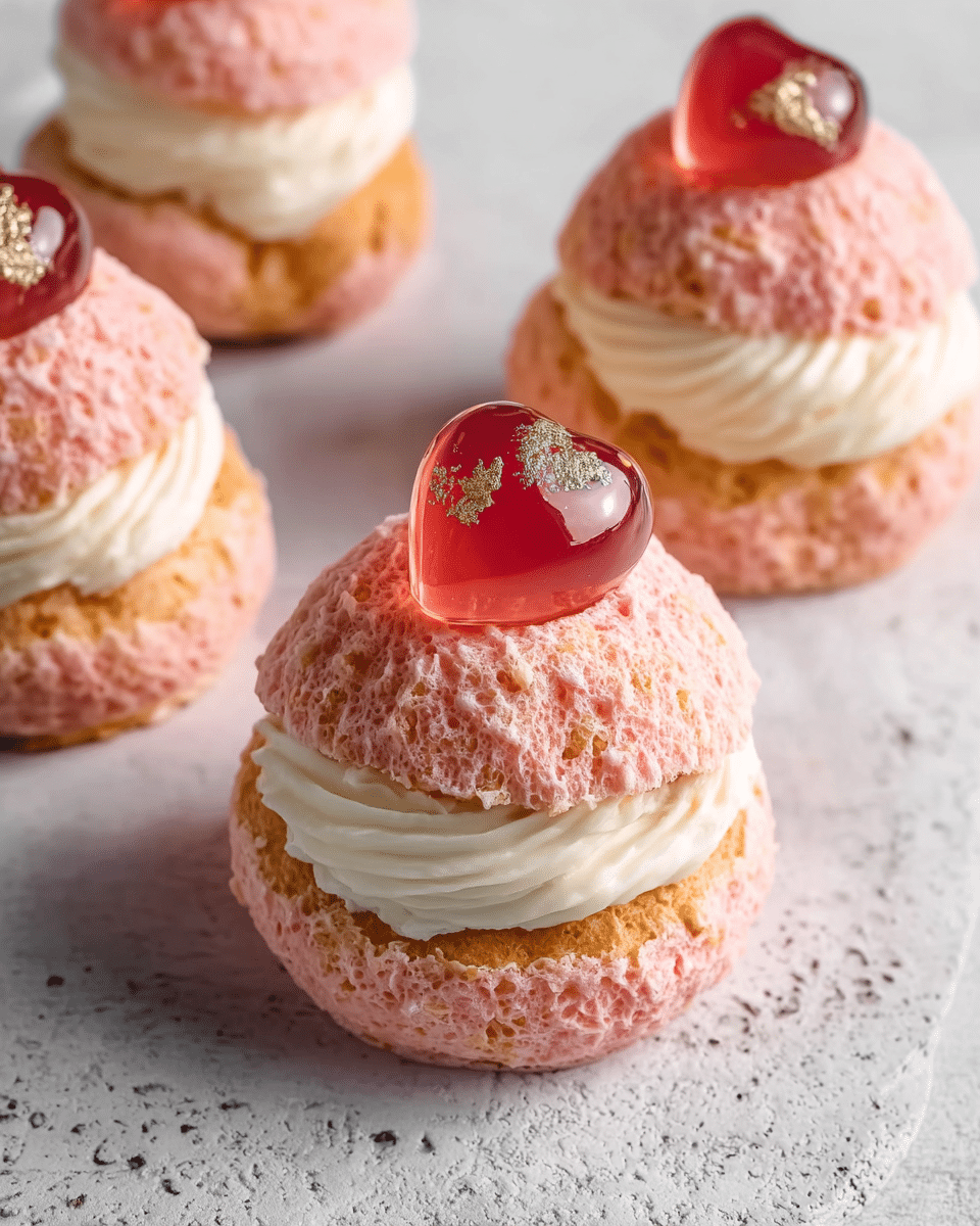 Lychee Jelly Cream Puffs