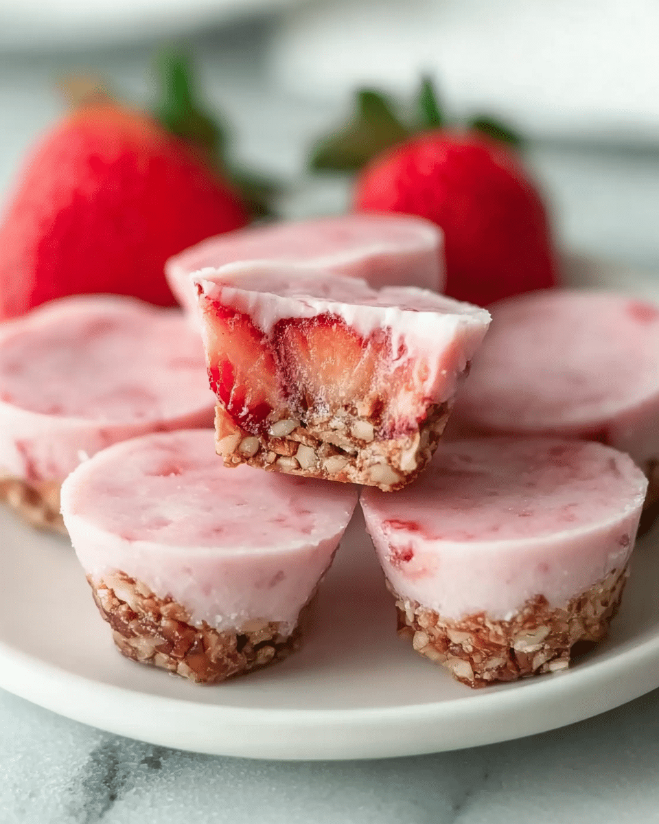 Skinny Frozen Strawberry Bites