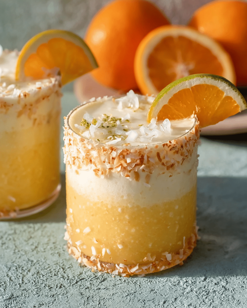 Orange Coconut Creamsicle Drink
