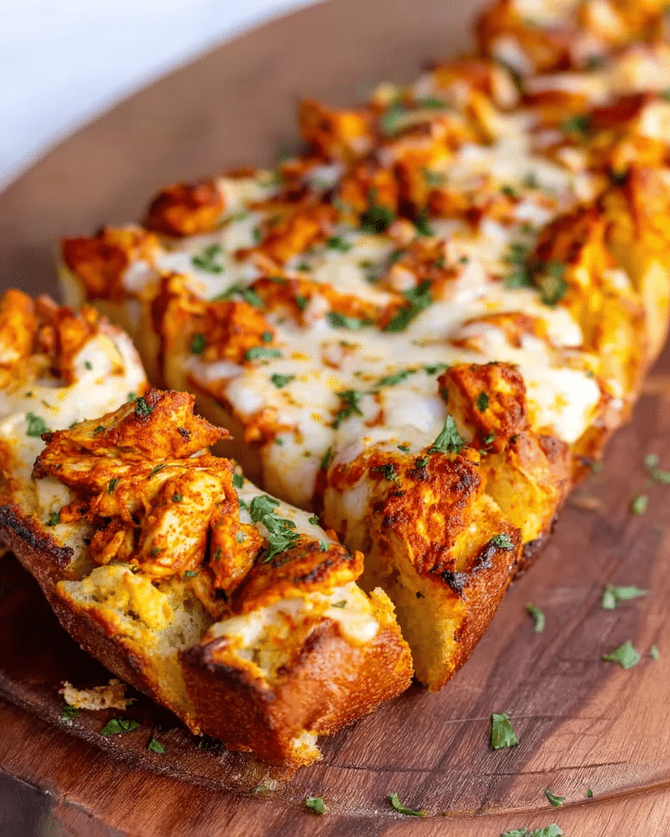 Tandoori Chicken Garlic Bread