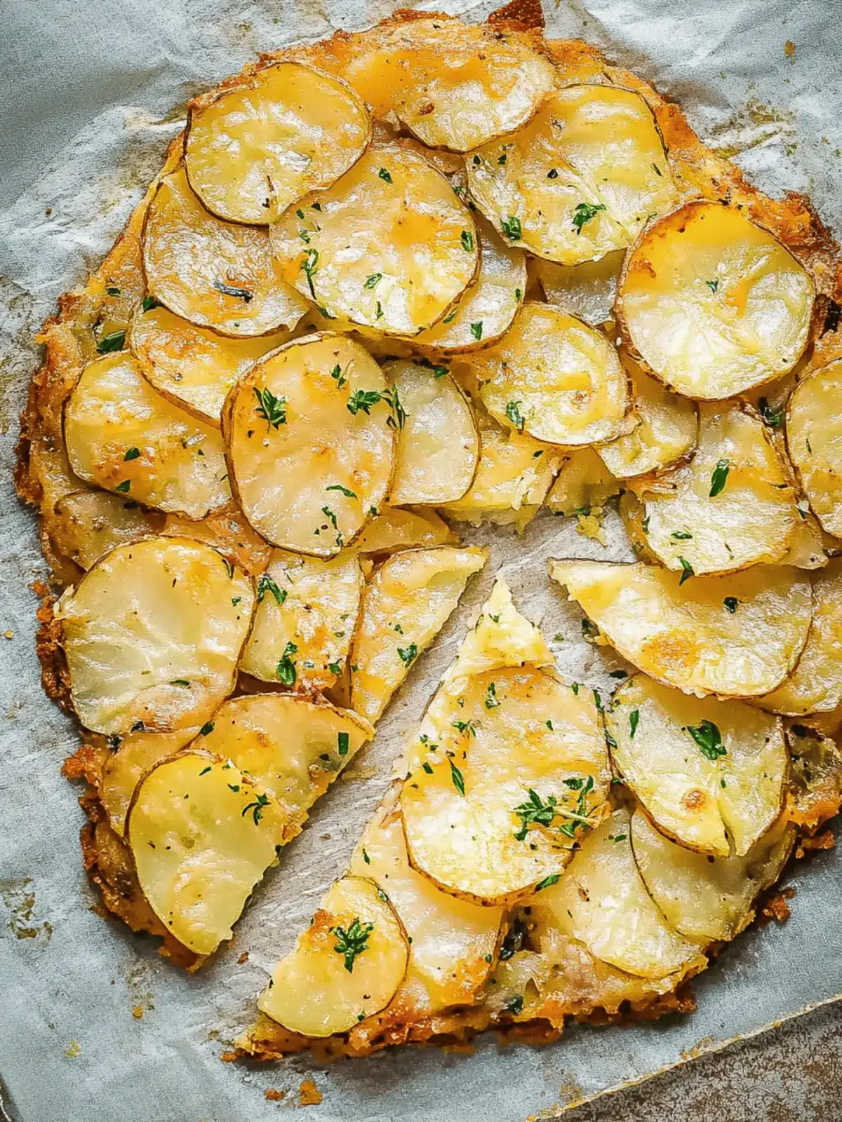 Savory Sliced Potato Cake: Easy, Crispy Comfort Food Delight