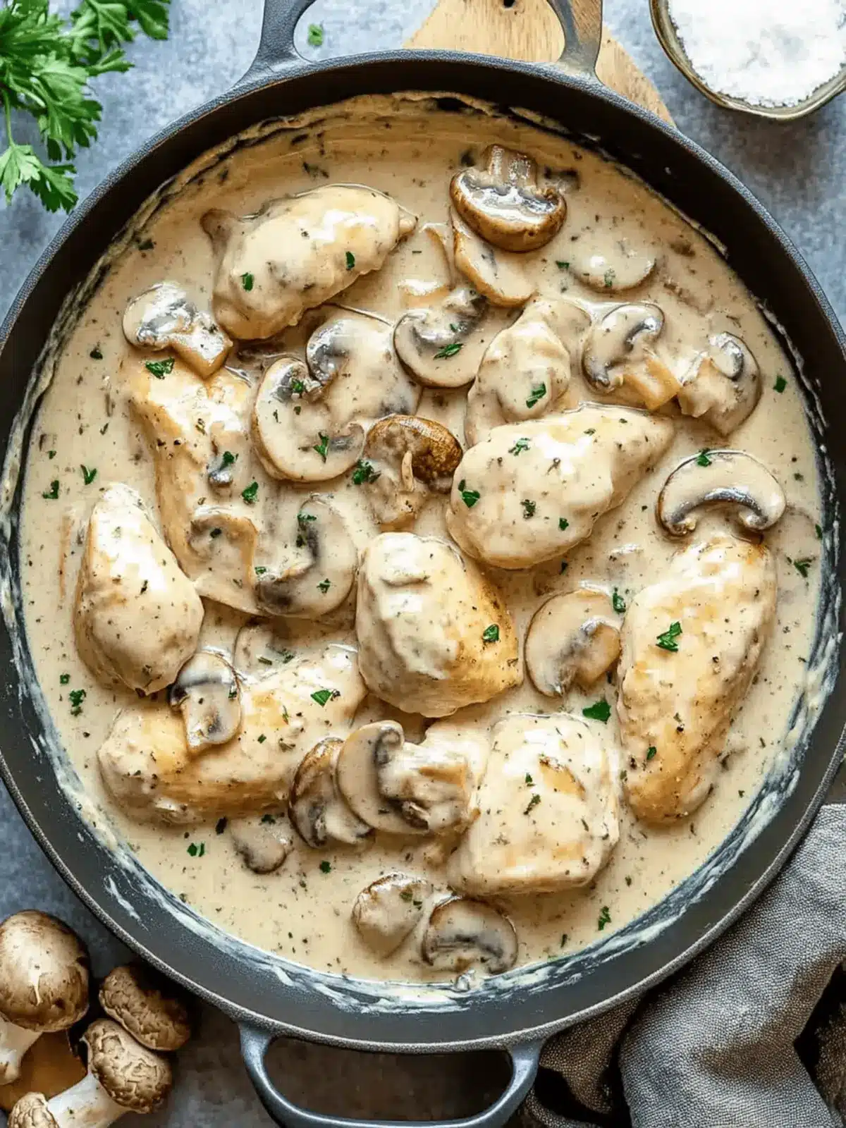 Creamy Mushroom Chicken in 30 Minutes for the Perfect Dinner 5 Creamy Mushroom Chicken