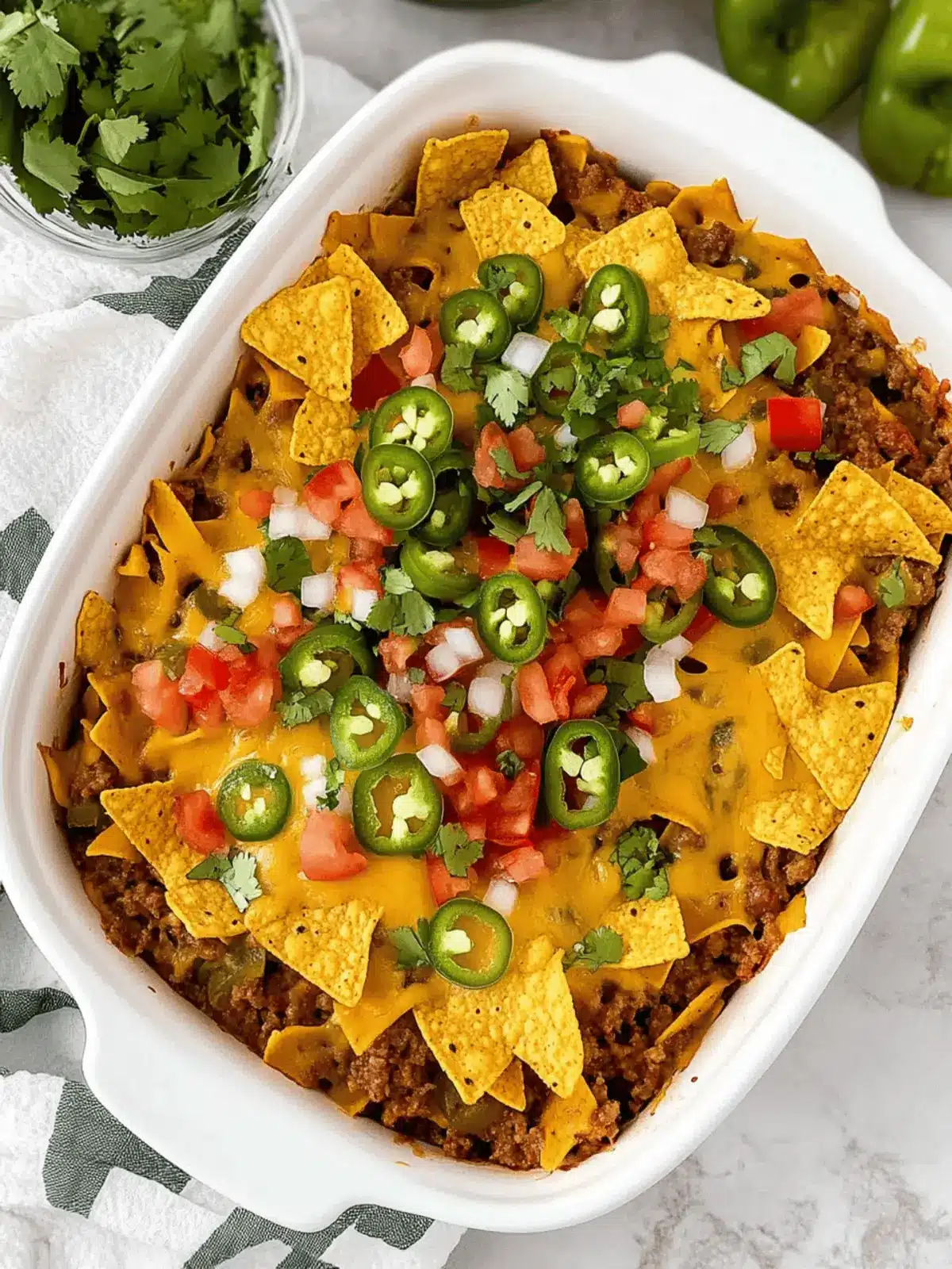 Easy Walking Taco Casserole with Fritos