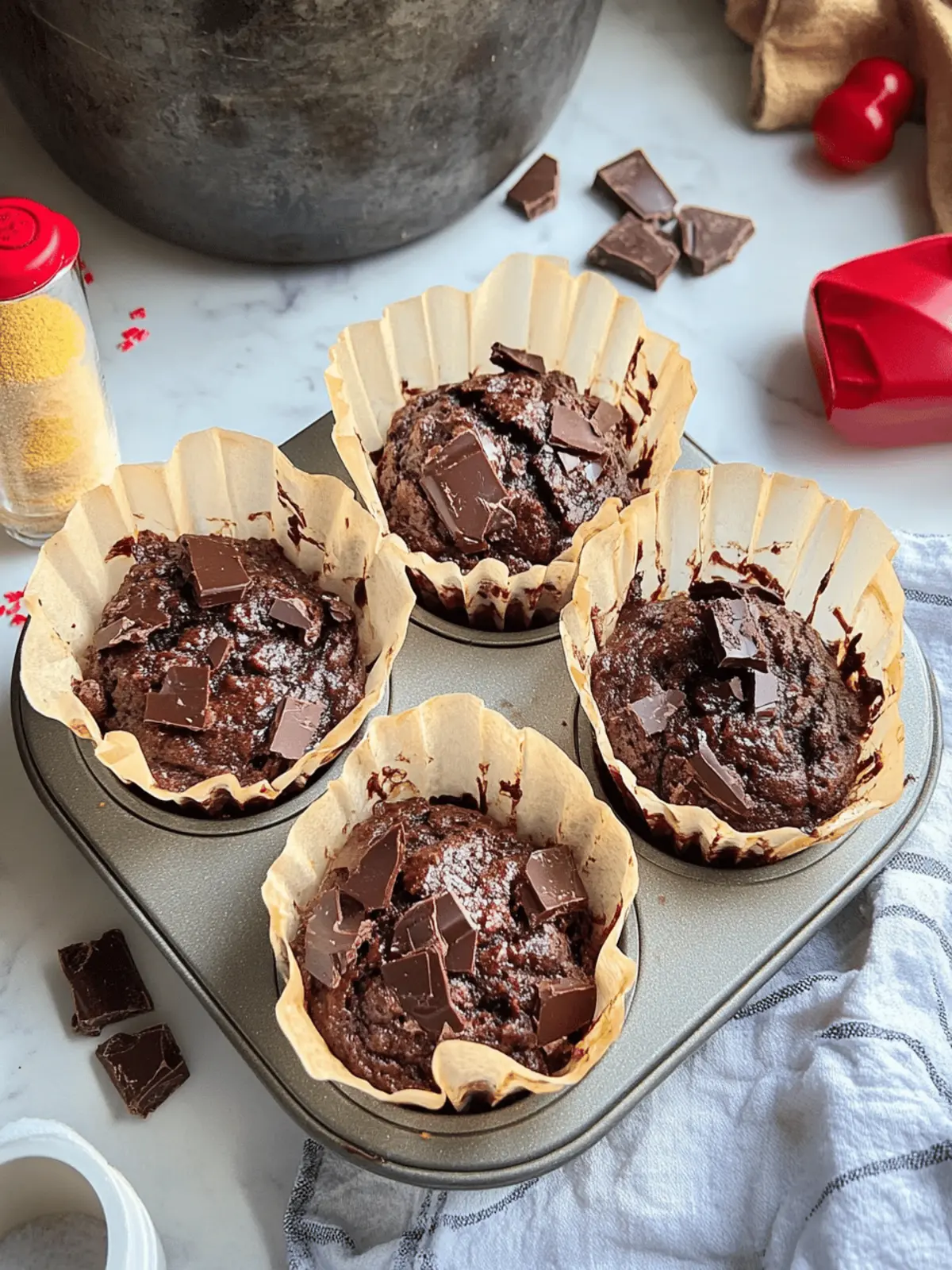 Olympic Village Chocolate Muffins