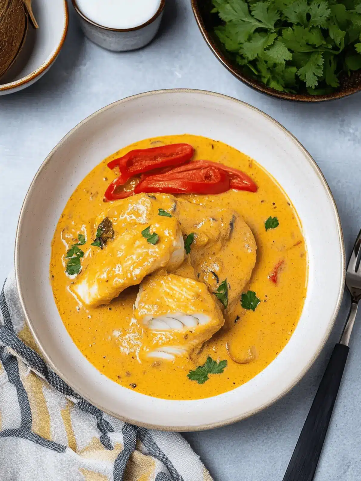 Delicious Fish in Coconut Sauce for Quick Comfort Meals