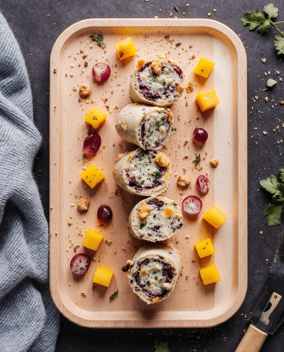Rainbow Vegetables Pinwheels