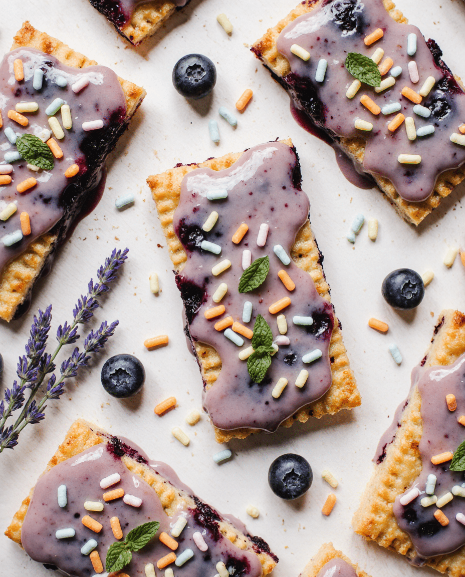 Homemade Blueberry Vegan Pop Tarts