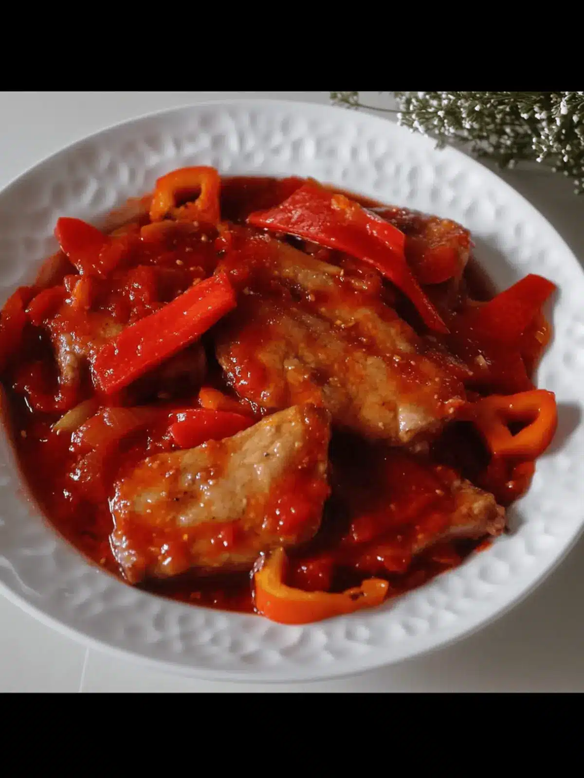 Mexican Pork Chops in Red Sauce