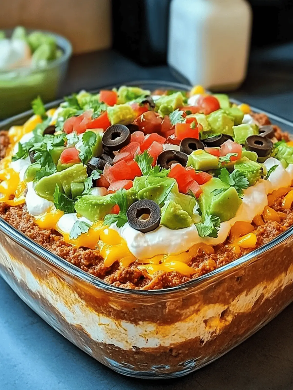 Authentic 7-Layer Mexican Dip