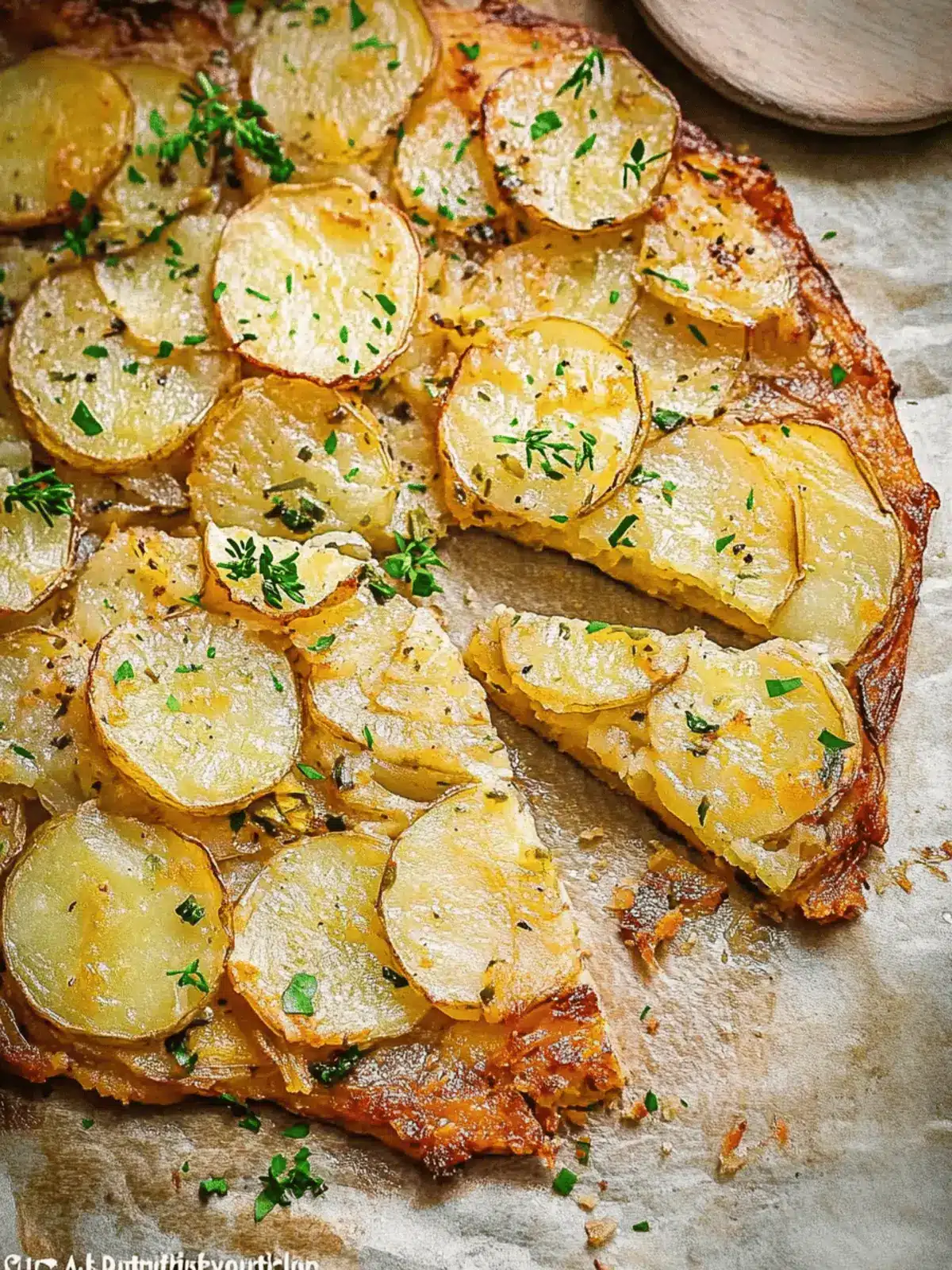 Savory Sliced Potato Cake: Easy, Crispy Comfort Food Delight
