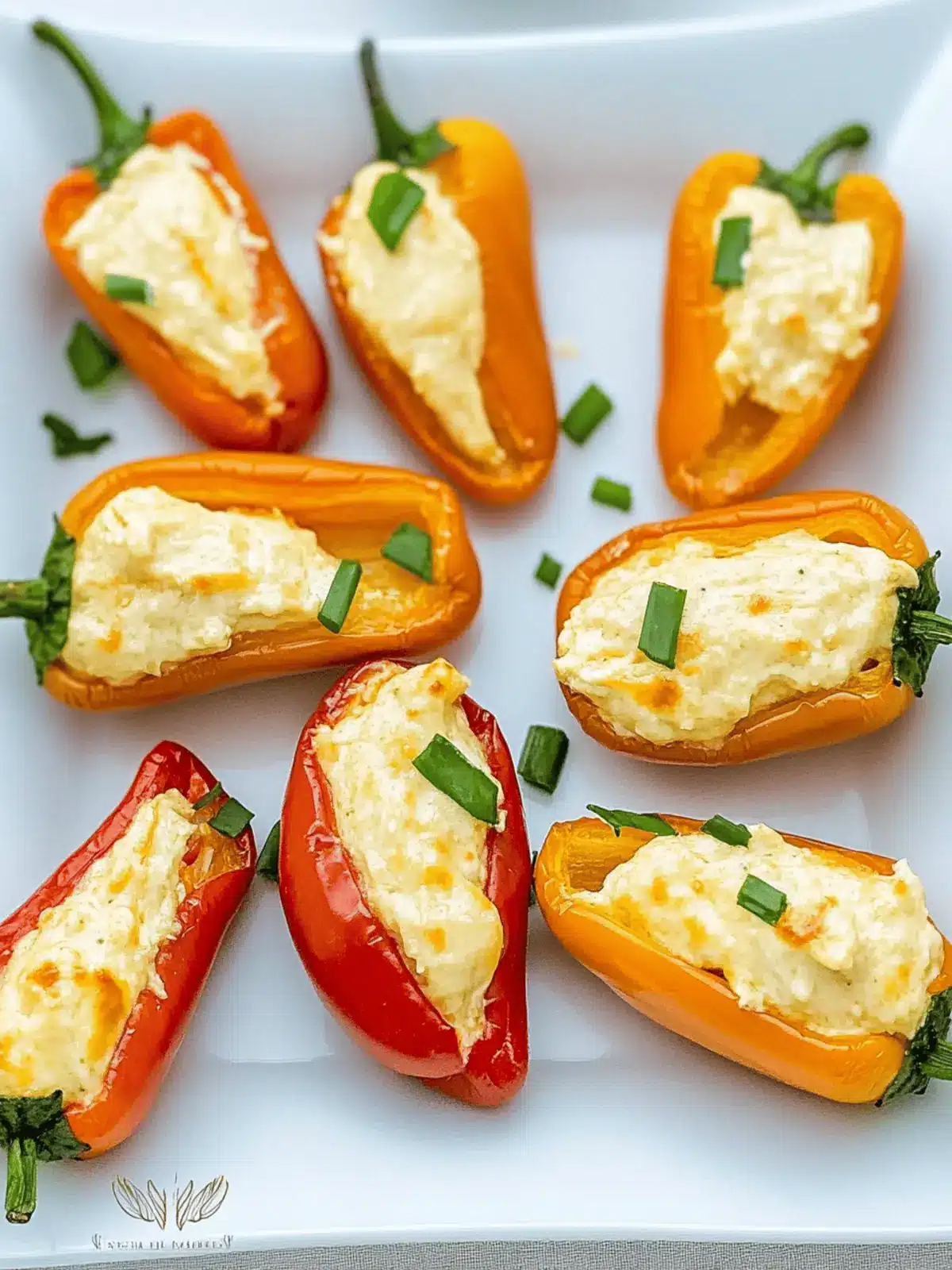 Cream Cheese Stuffed Mini Peppers