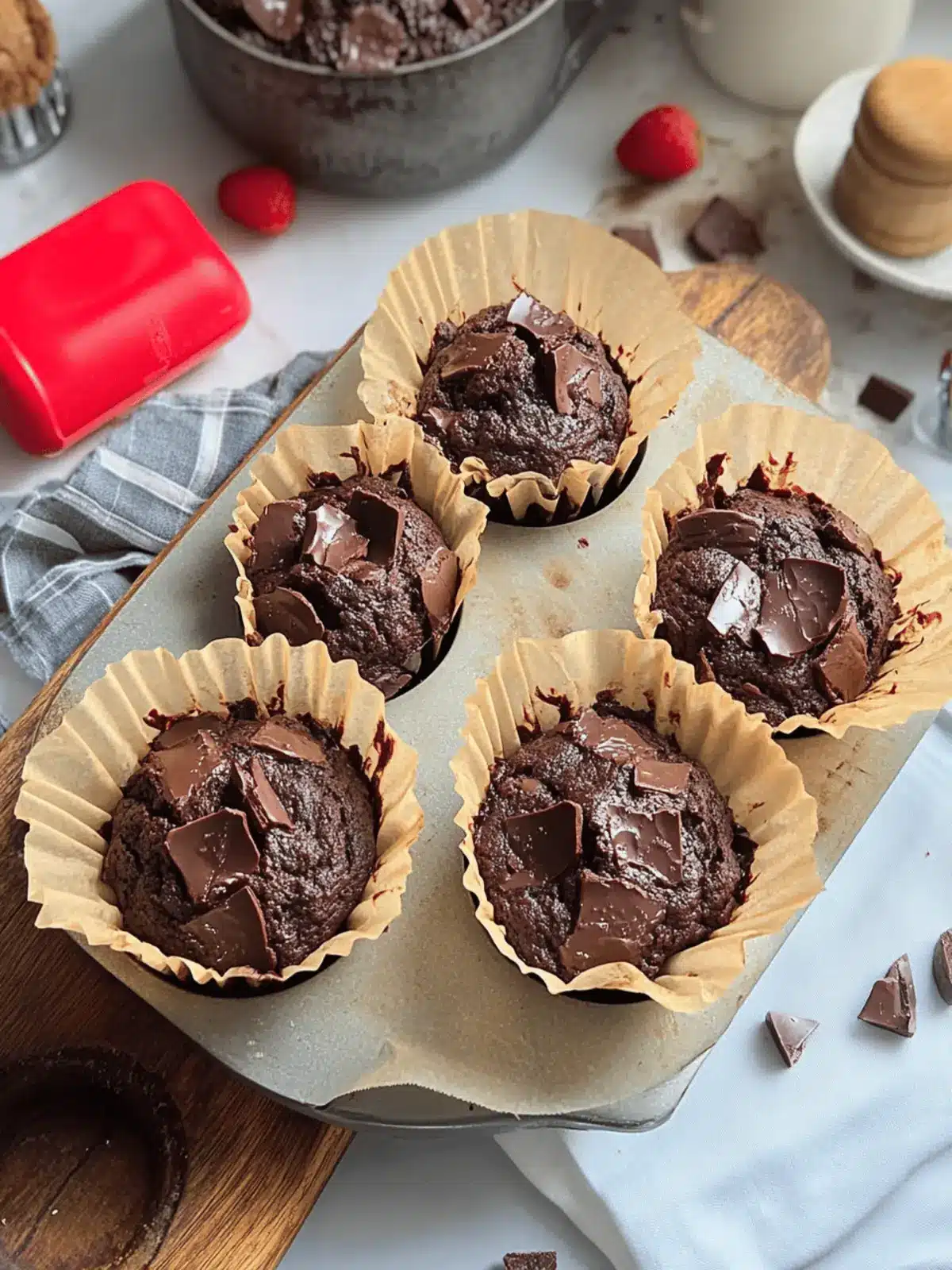 Olympic Village Chocolate Muffins
