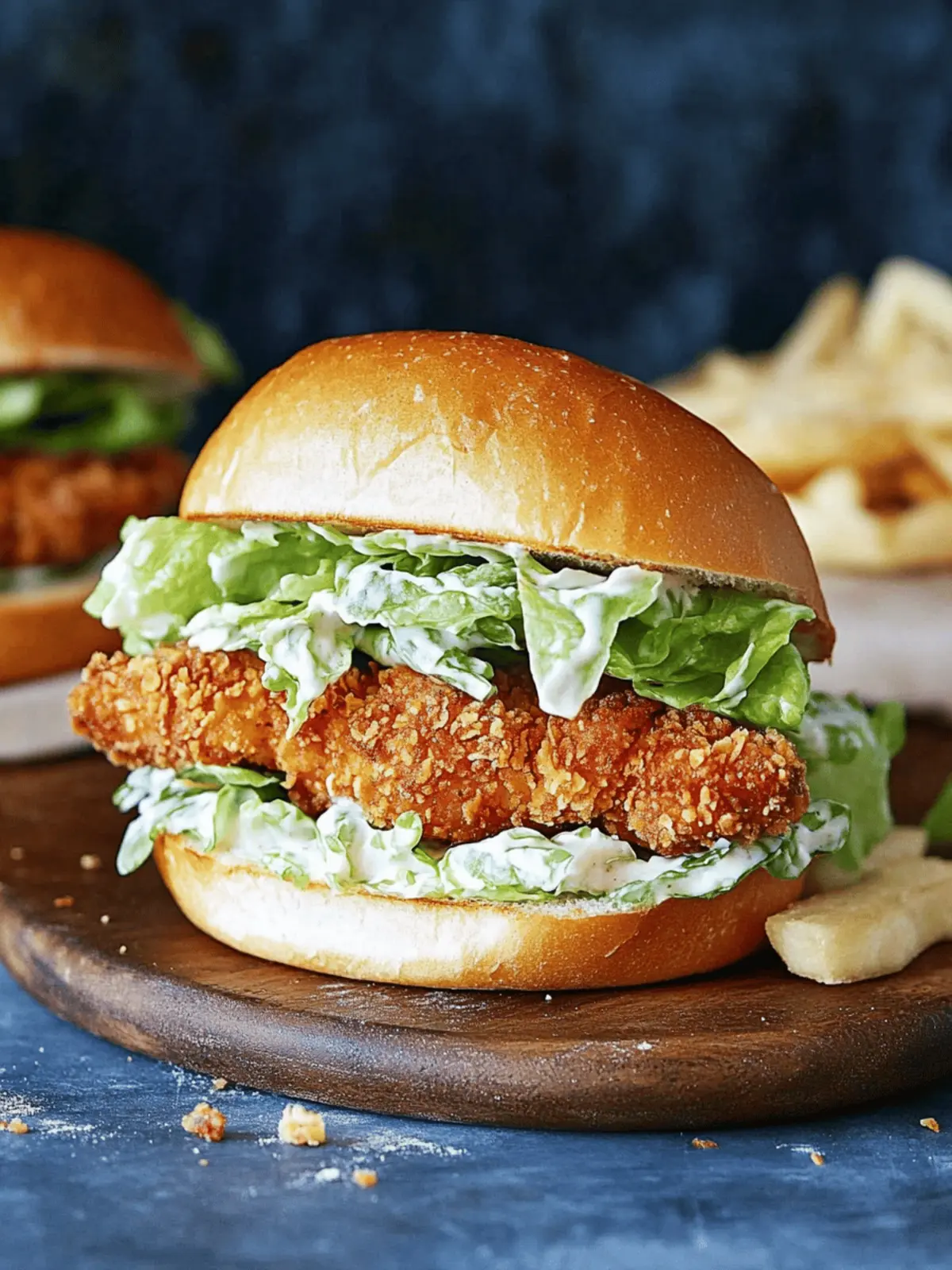 Crispy Chicken Caesar Sandwich