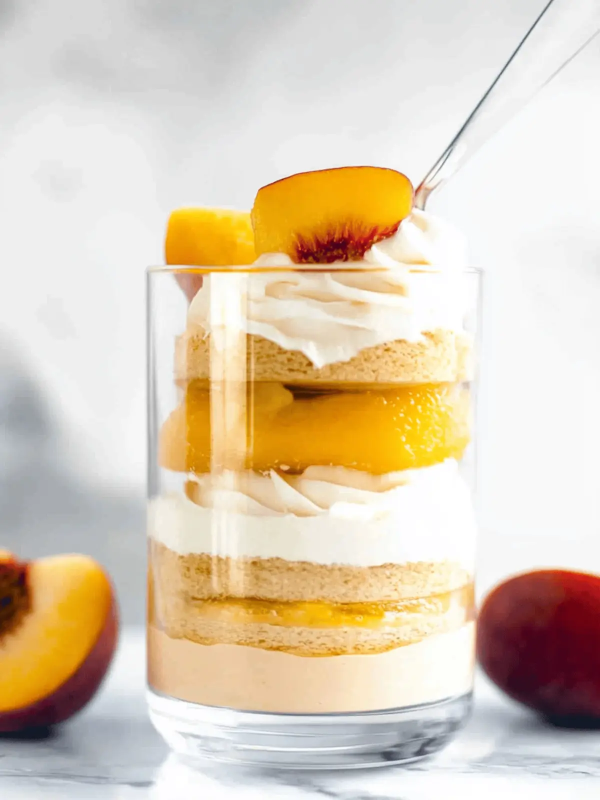 Peach Mousse Trifle