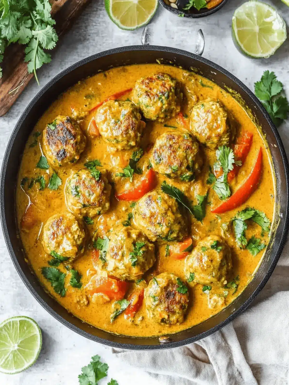 Coconut Curry Chicken Meatballs