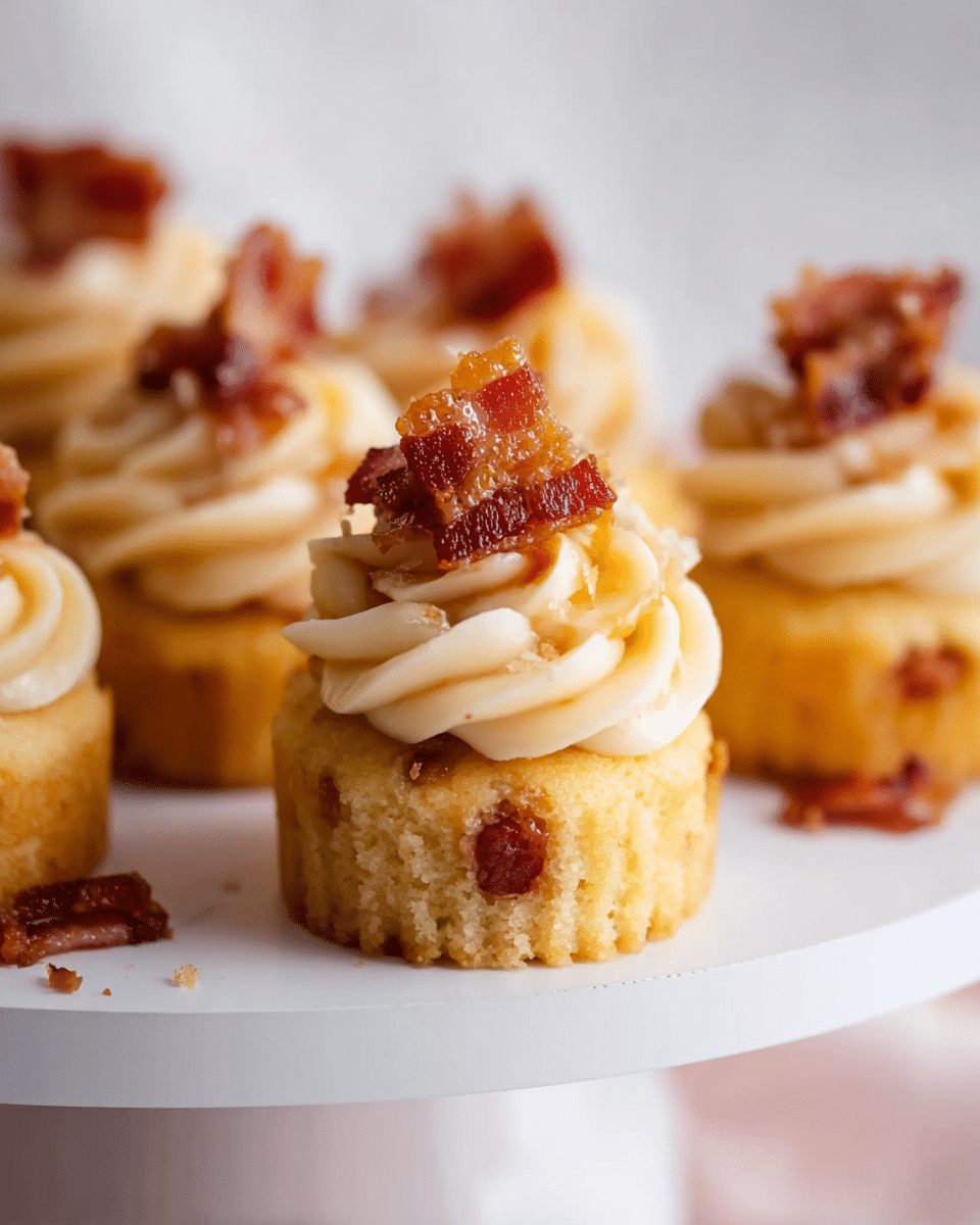 Maple Bacon Mini Cupcakes