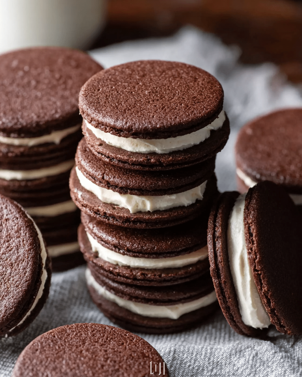 Homemade Oreos (Chocolate Sandwich Cookies)