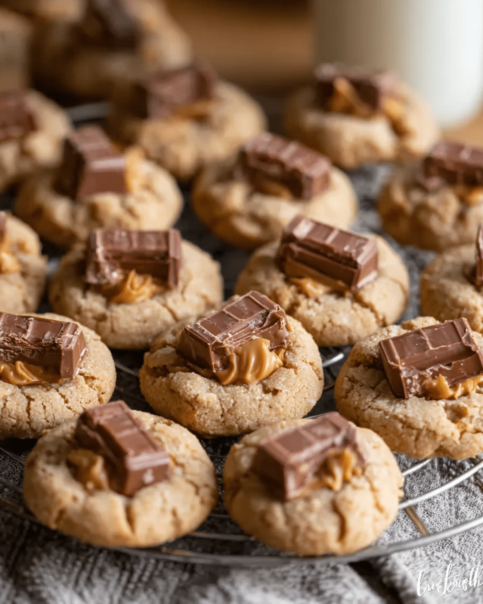 Peanut Butter Candy Bar Cookies