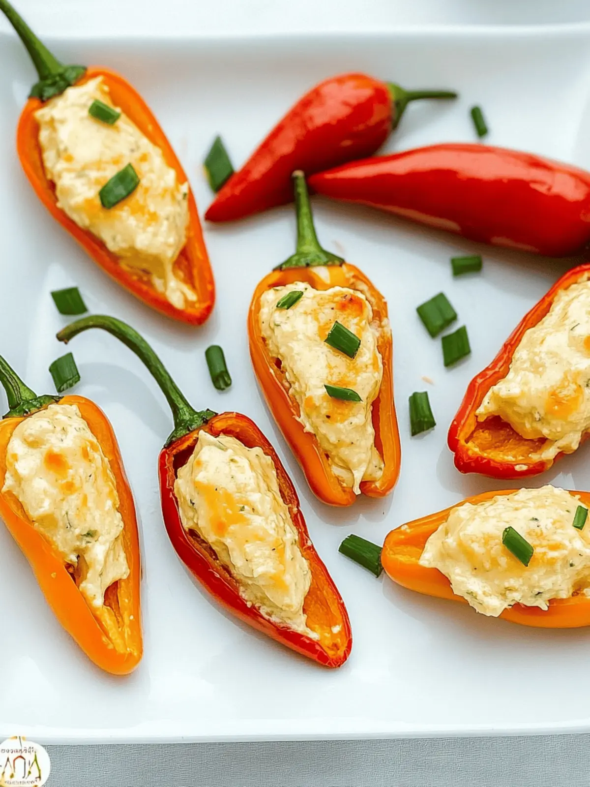 Cream Cheese Stuffed Mini Peppers