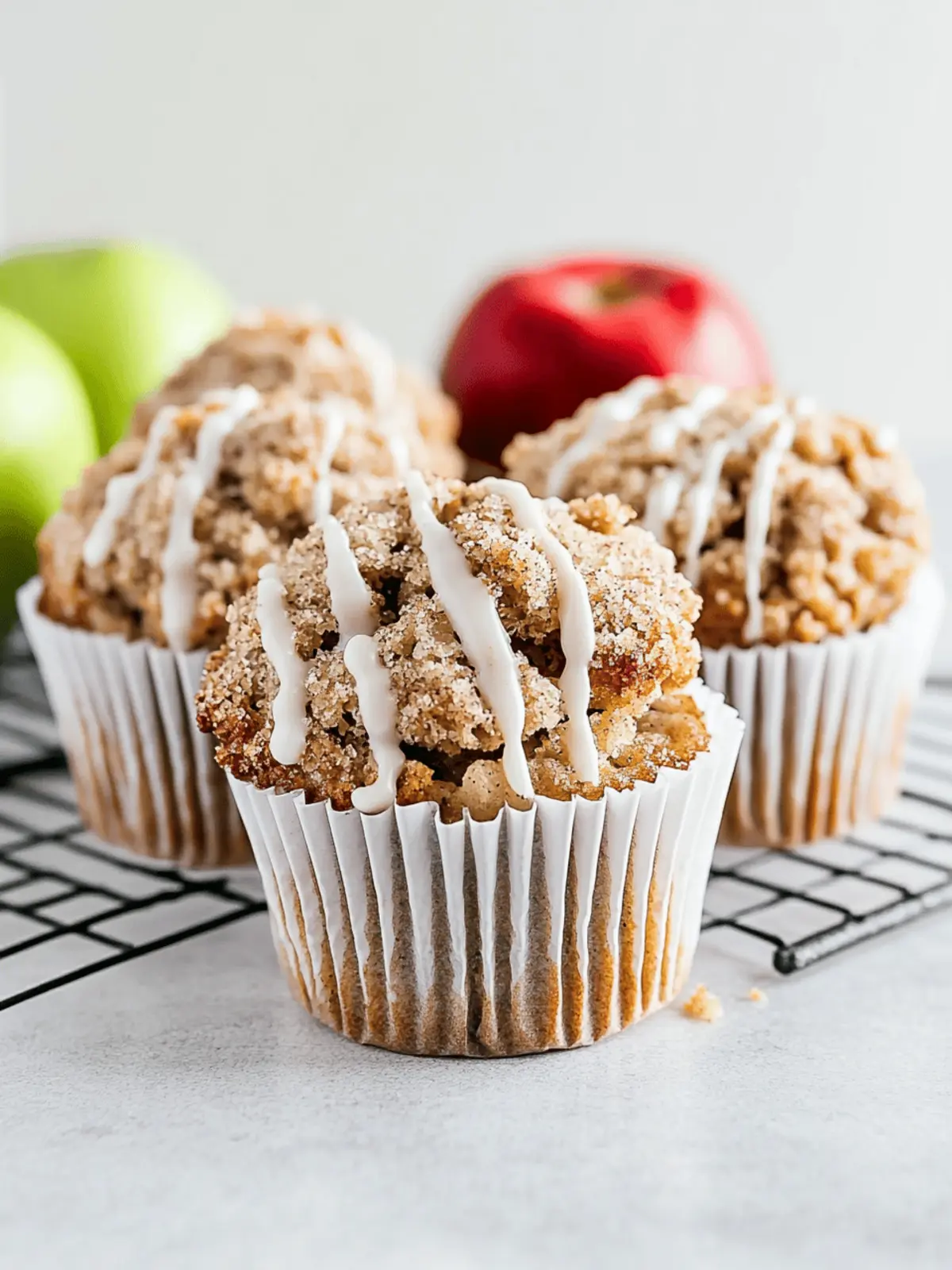 Fluffy Vegan Apple-Cinnamon Muffins (Gluten-Free)