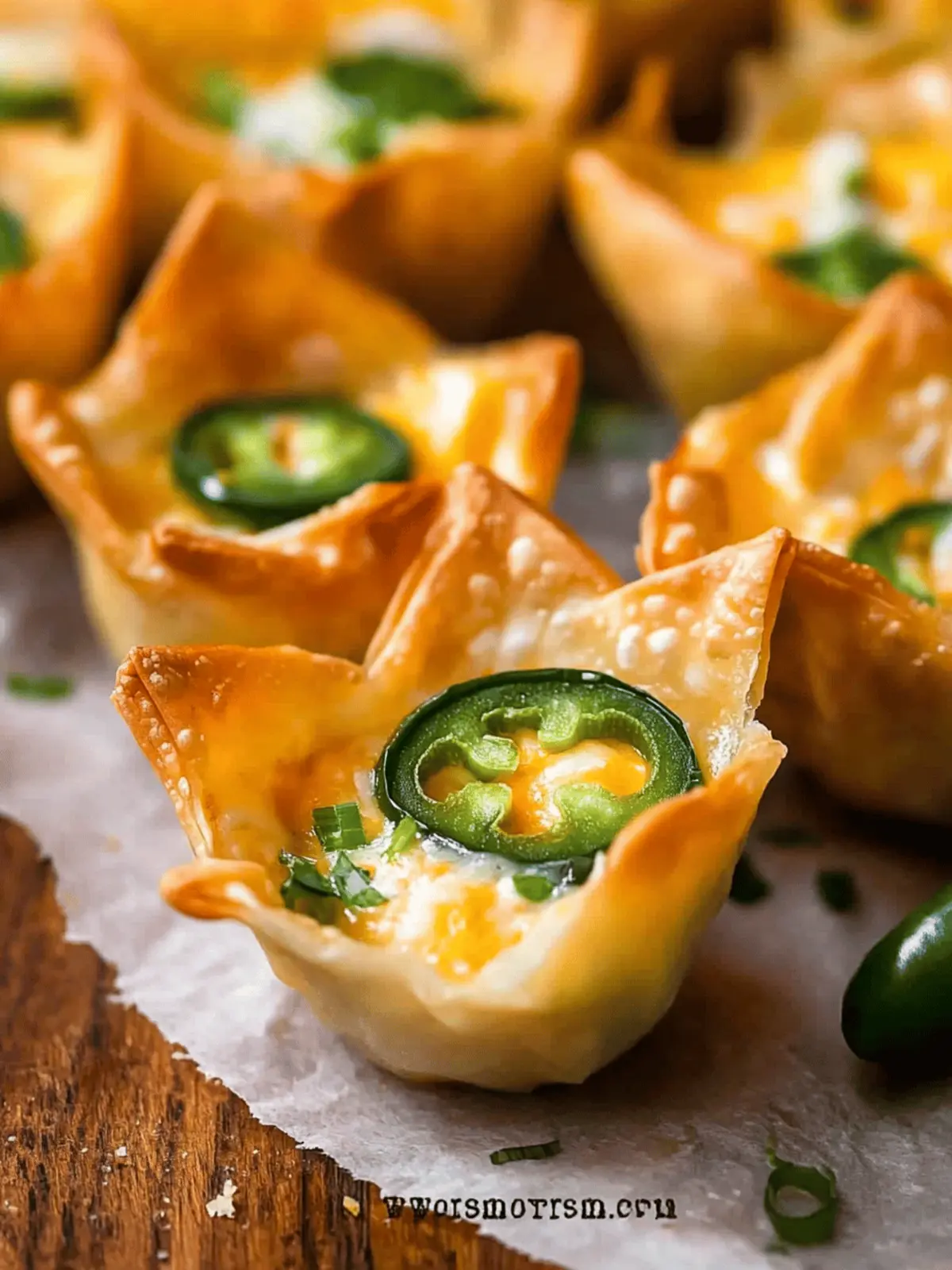 Jalapeño Popper Wonton Cups