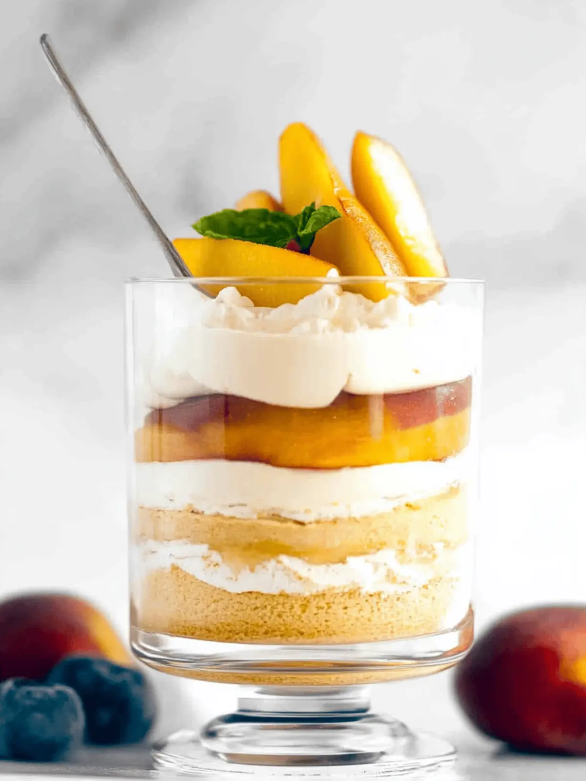 Peach Mousse Trifle