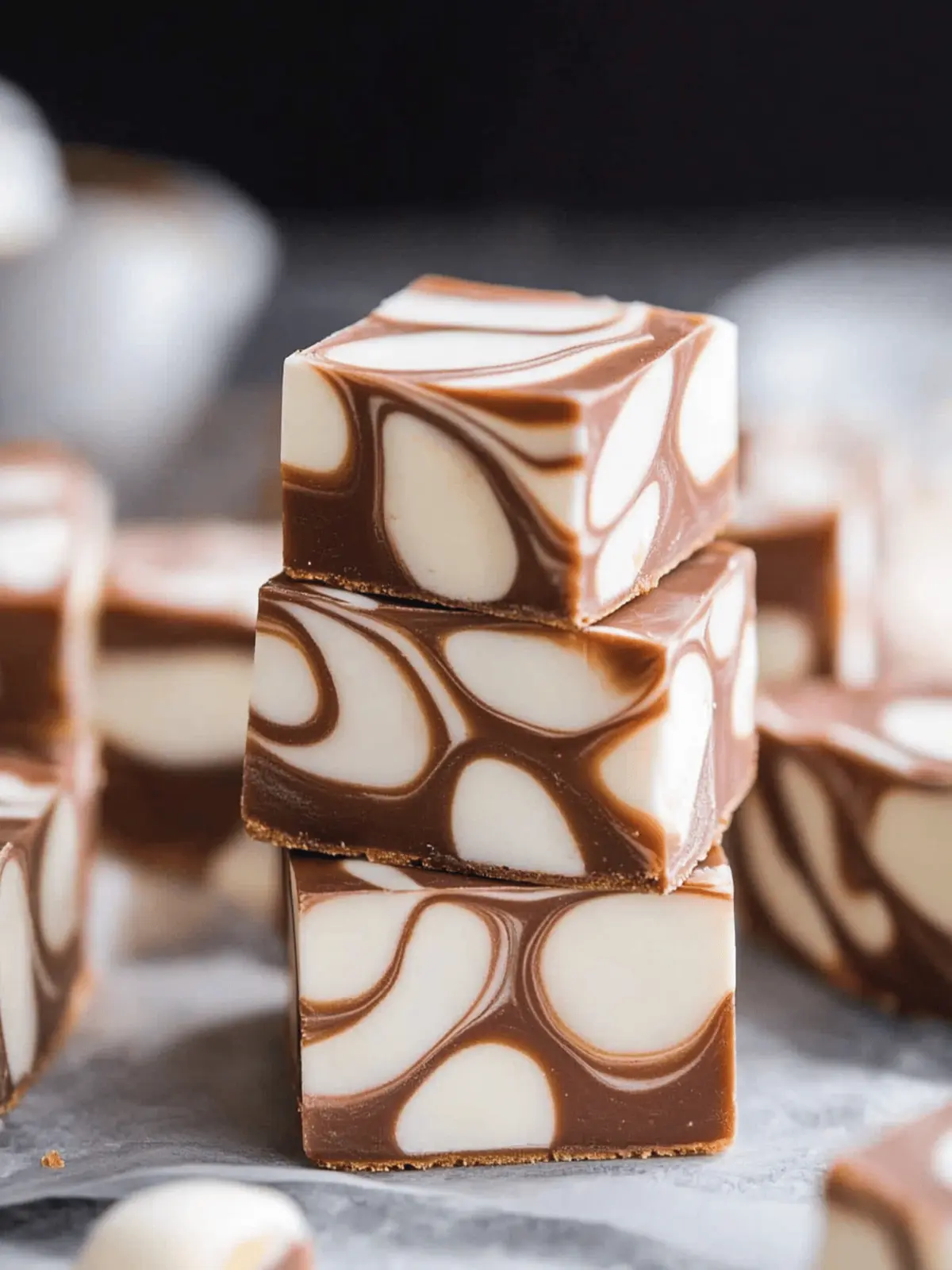 Marshmallow Swirl Fudge