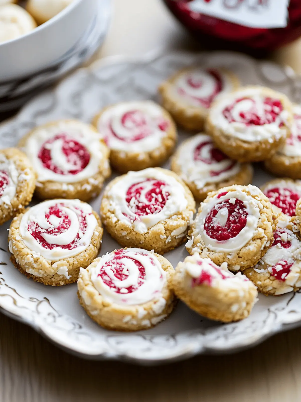 Raspberry Macadamia Cookies With White Chocolate (No Bake)