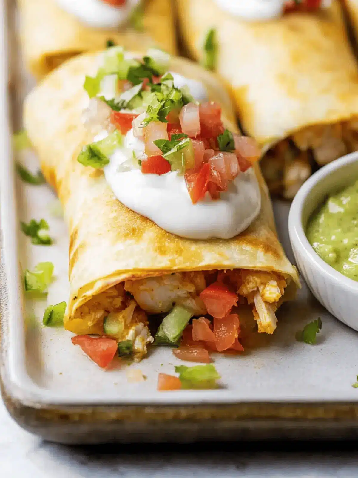 Easy Baked Chicken Chimichangas for a Family Fiesta