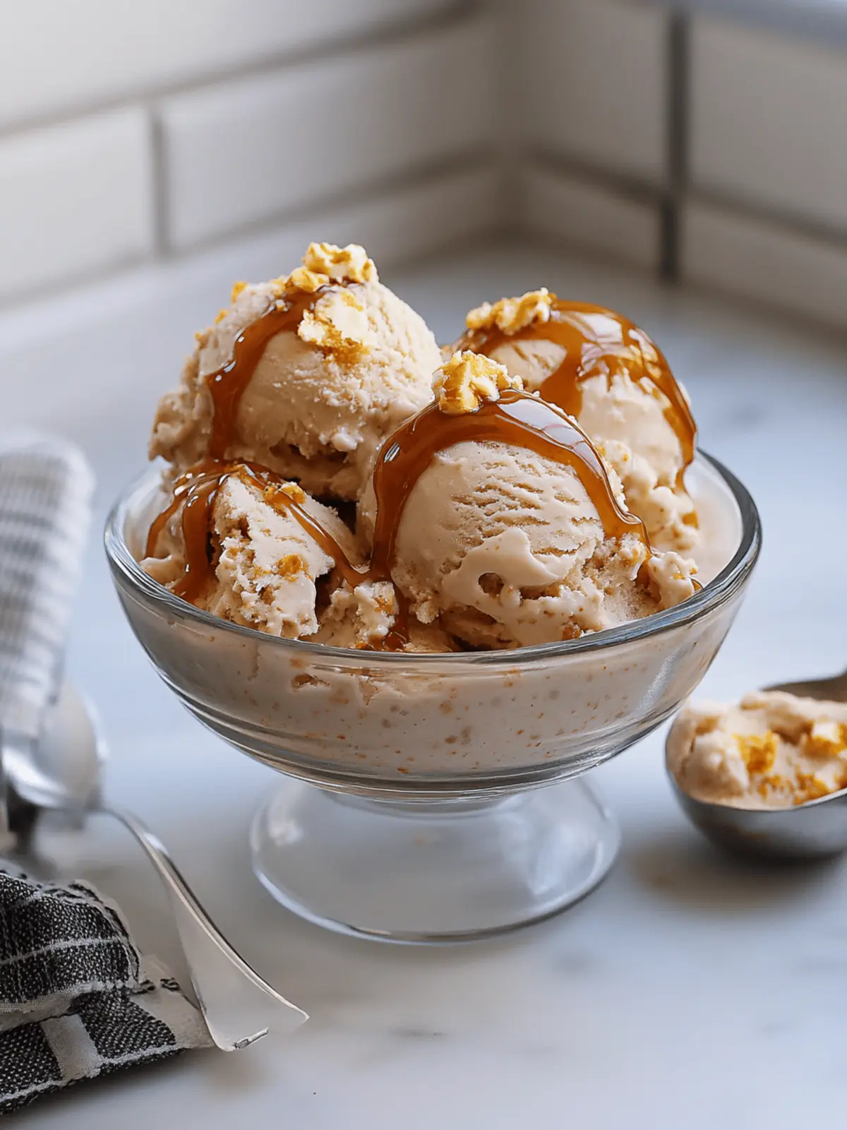 Salted Caramel Cottage Cheese Ice Cream