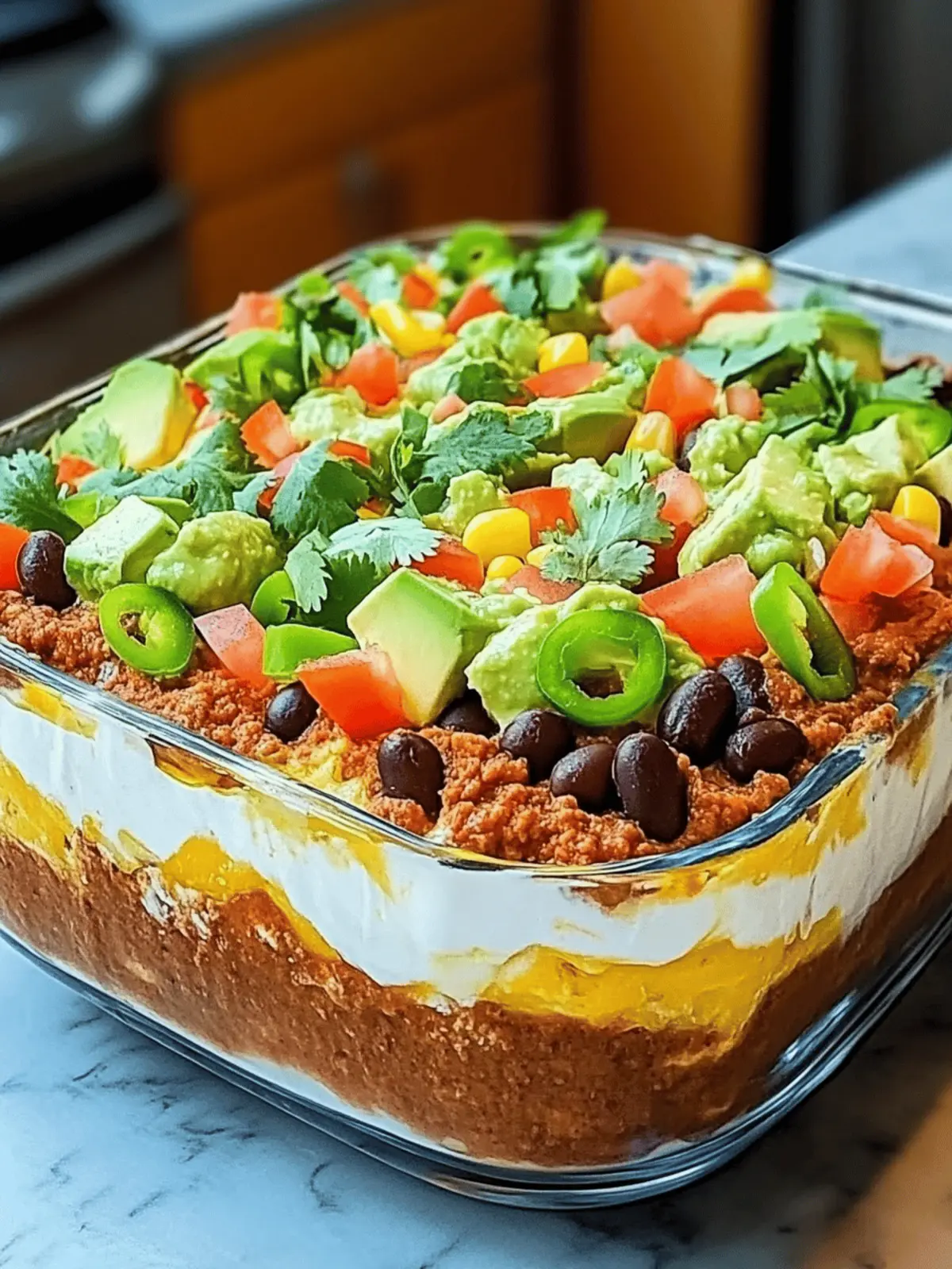 Authentic 7-Layer Mexican Dip