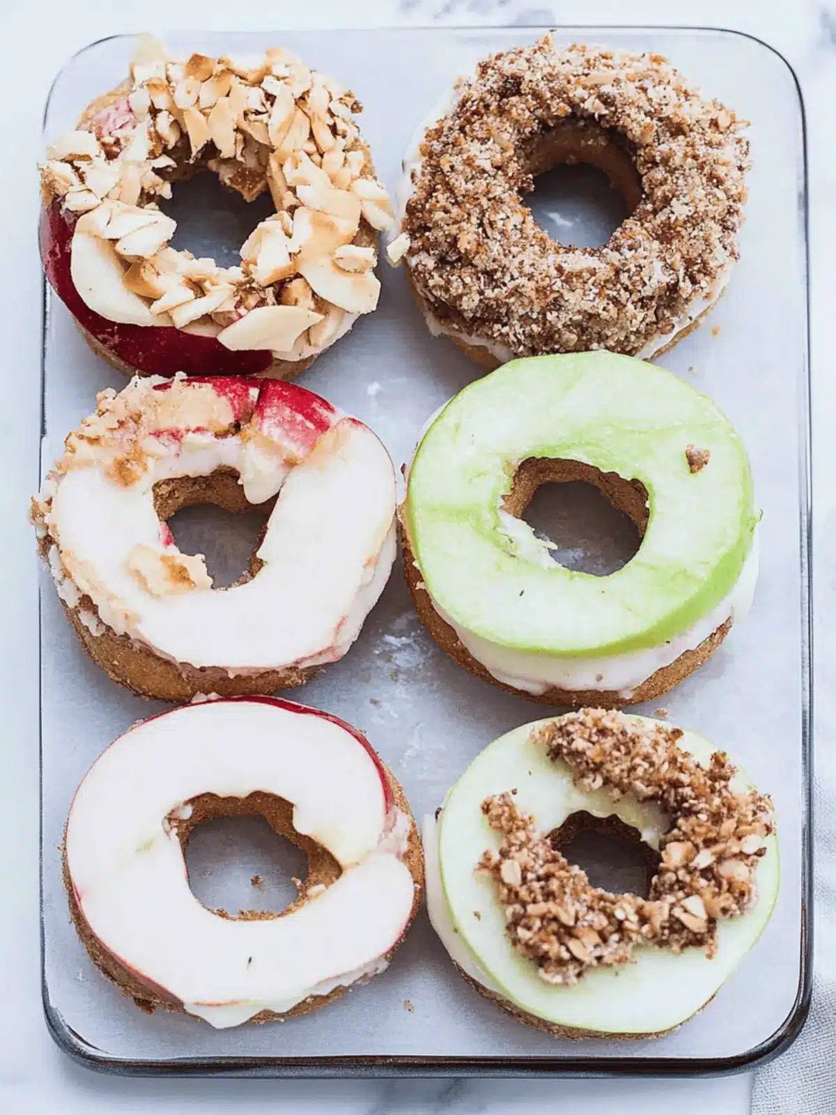 Easy Vegan Apple Ring Sandwiches