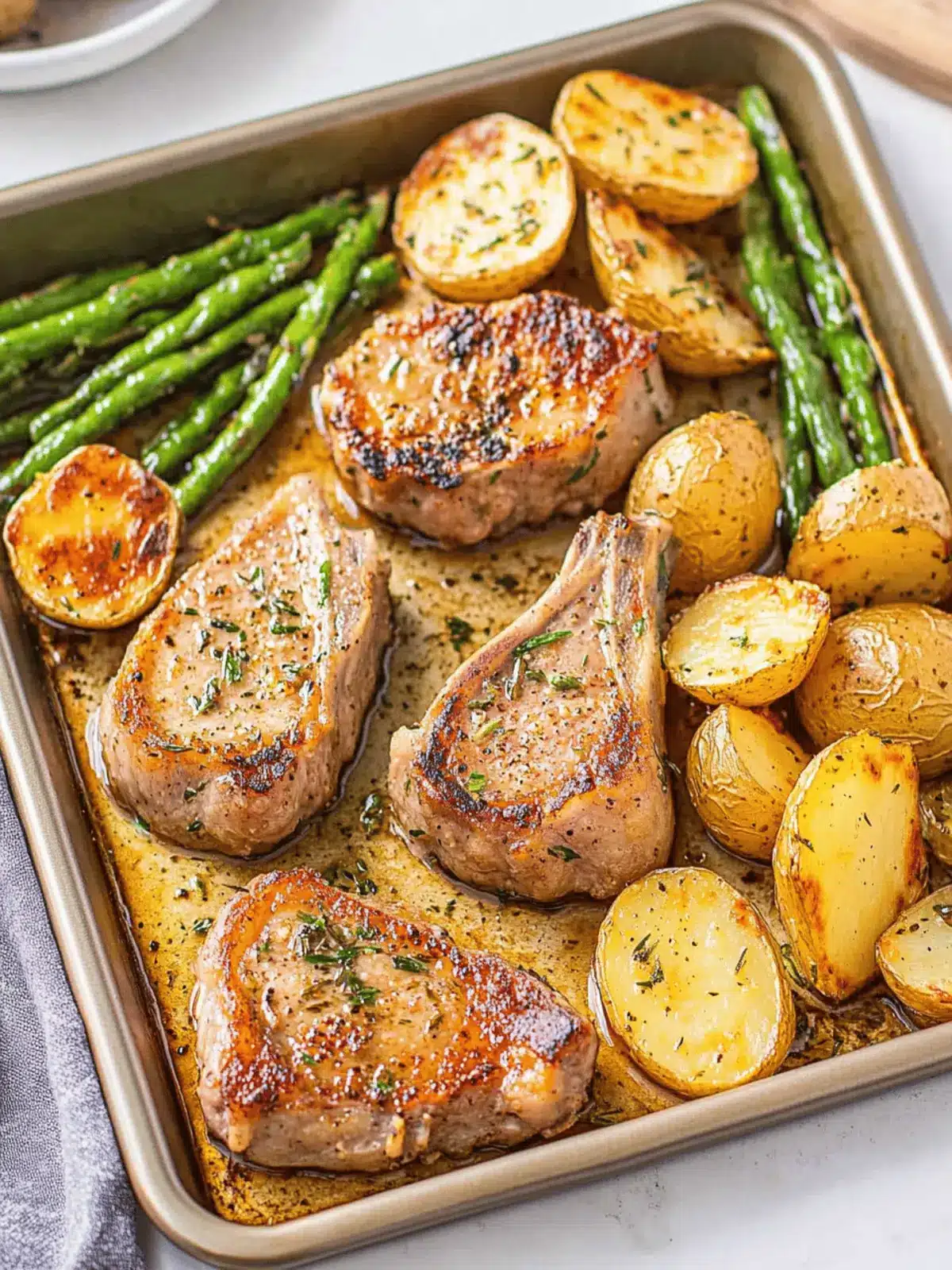 Sheet Pan Pork Chops and Potatoes