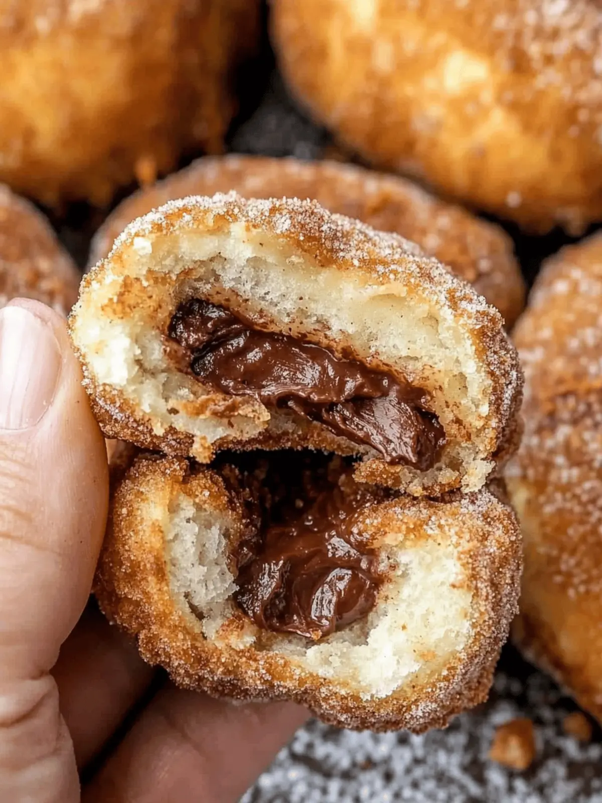 Nutella Churro Bombs