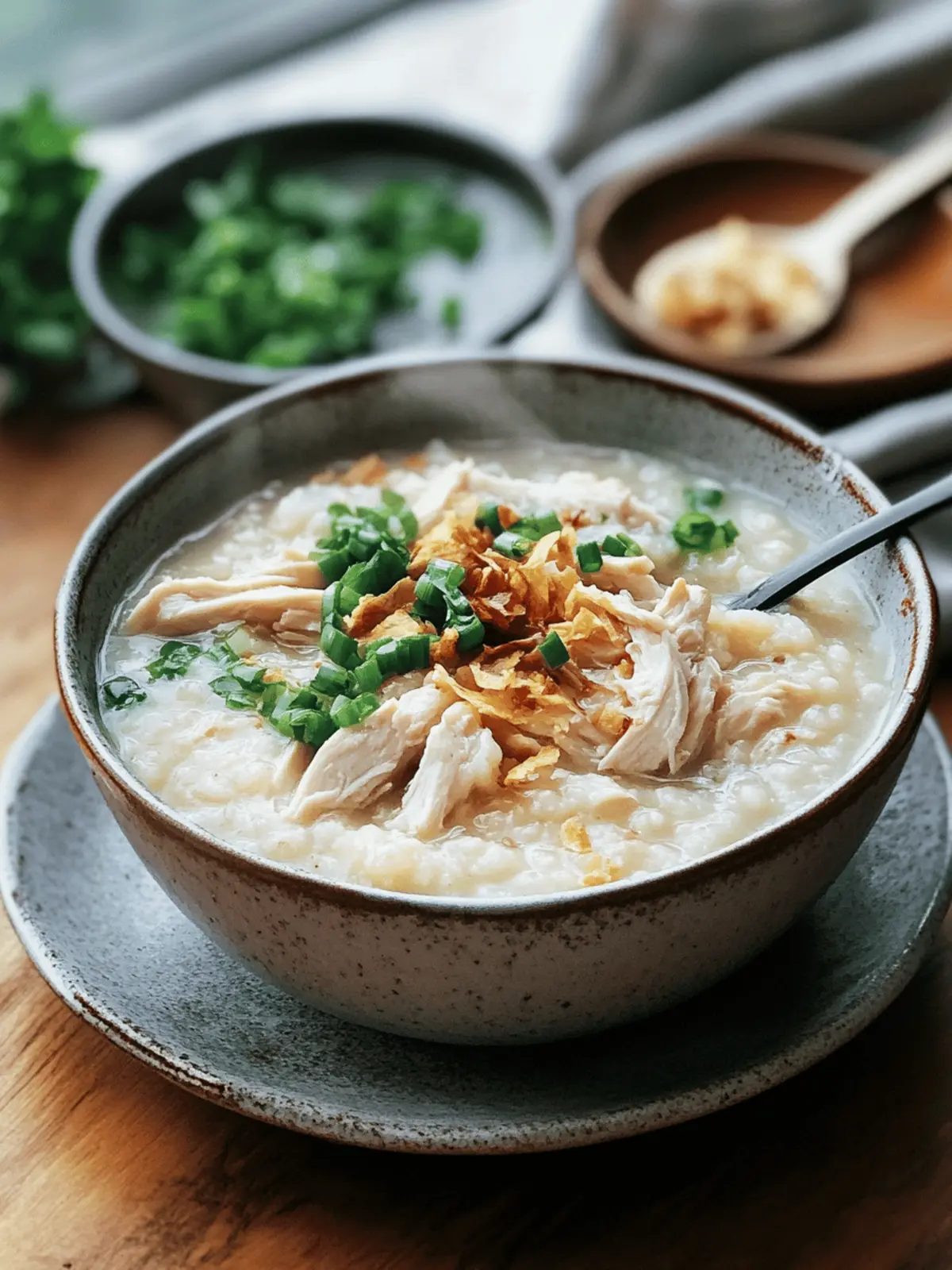Easy Chicken Congee: Comfort in Every Silky Spoonful
