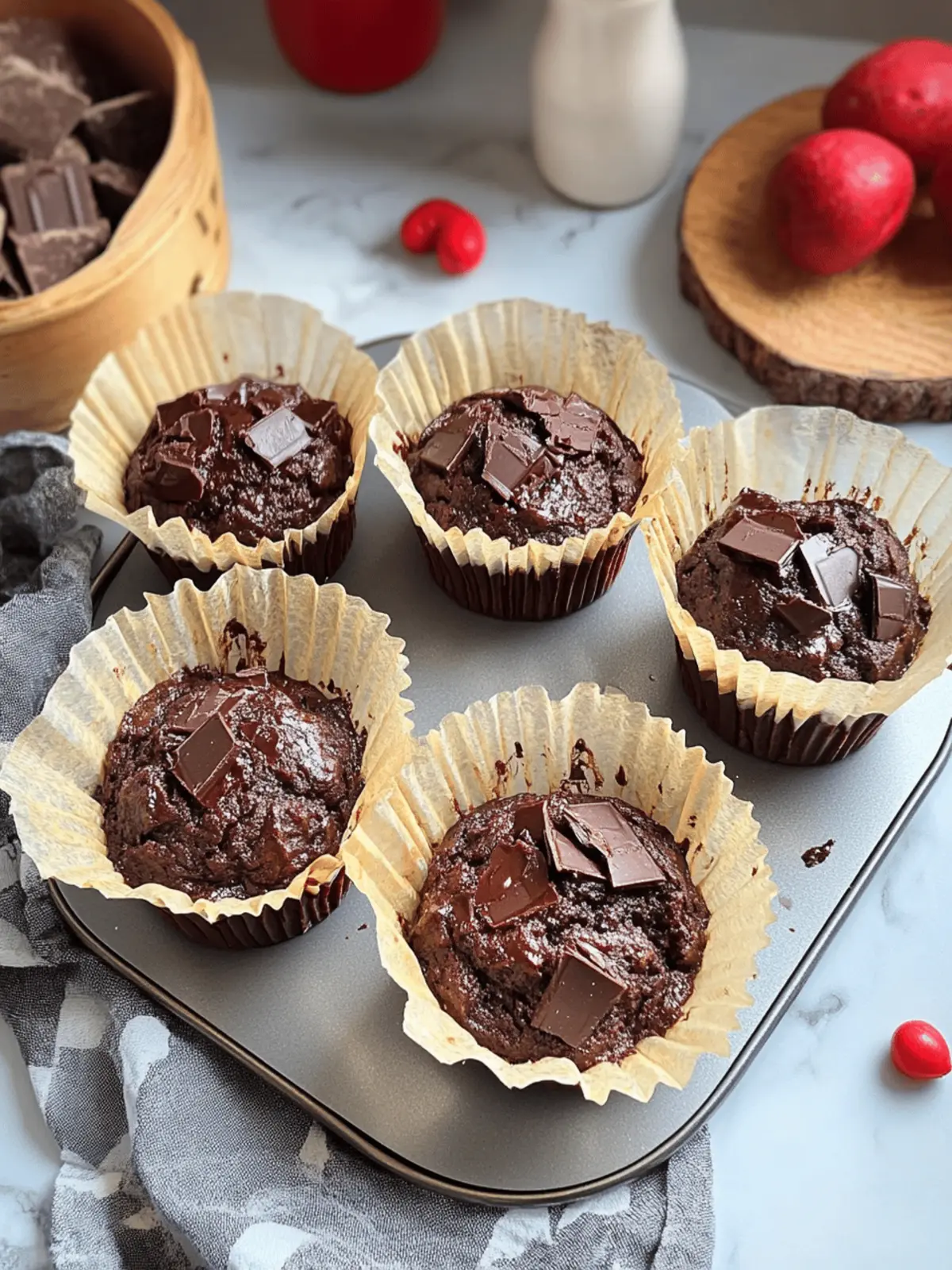Olympic Village Chocolate Muffins
