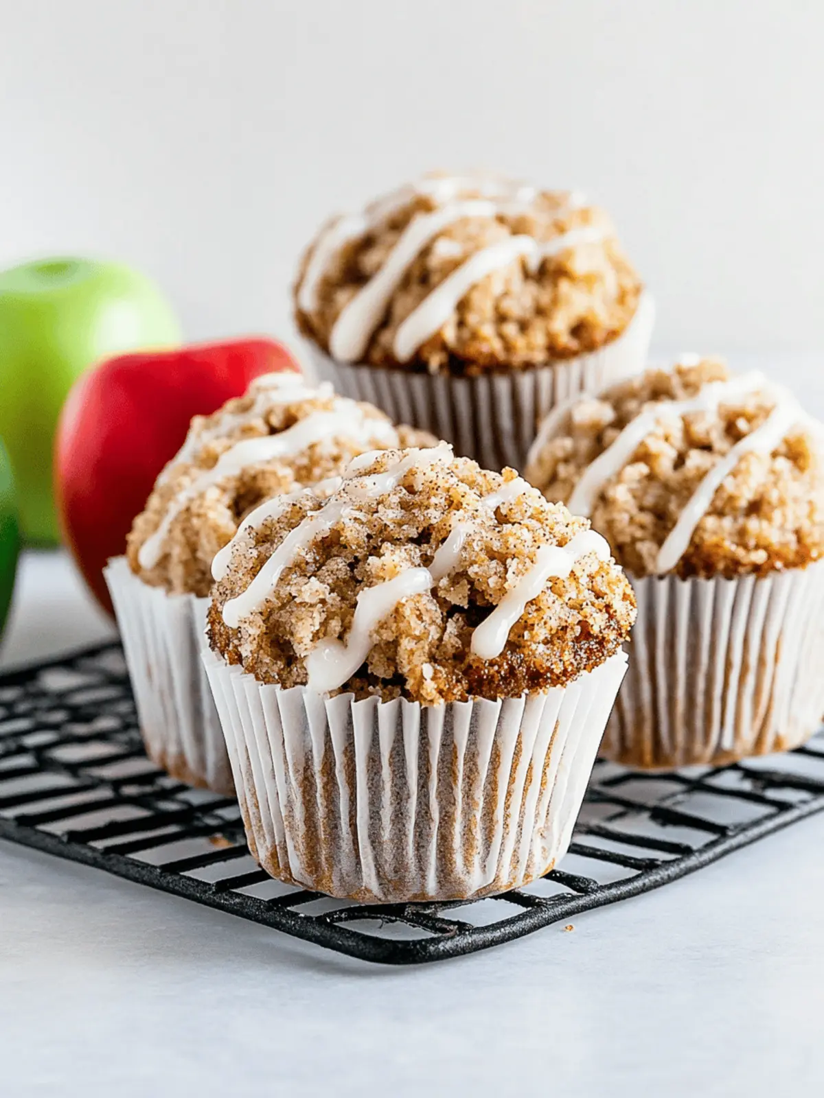 Fluffy Vegan Apple-Cinnamon Muffins (Gluten-Free)