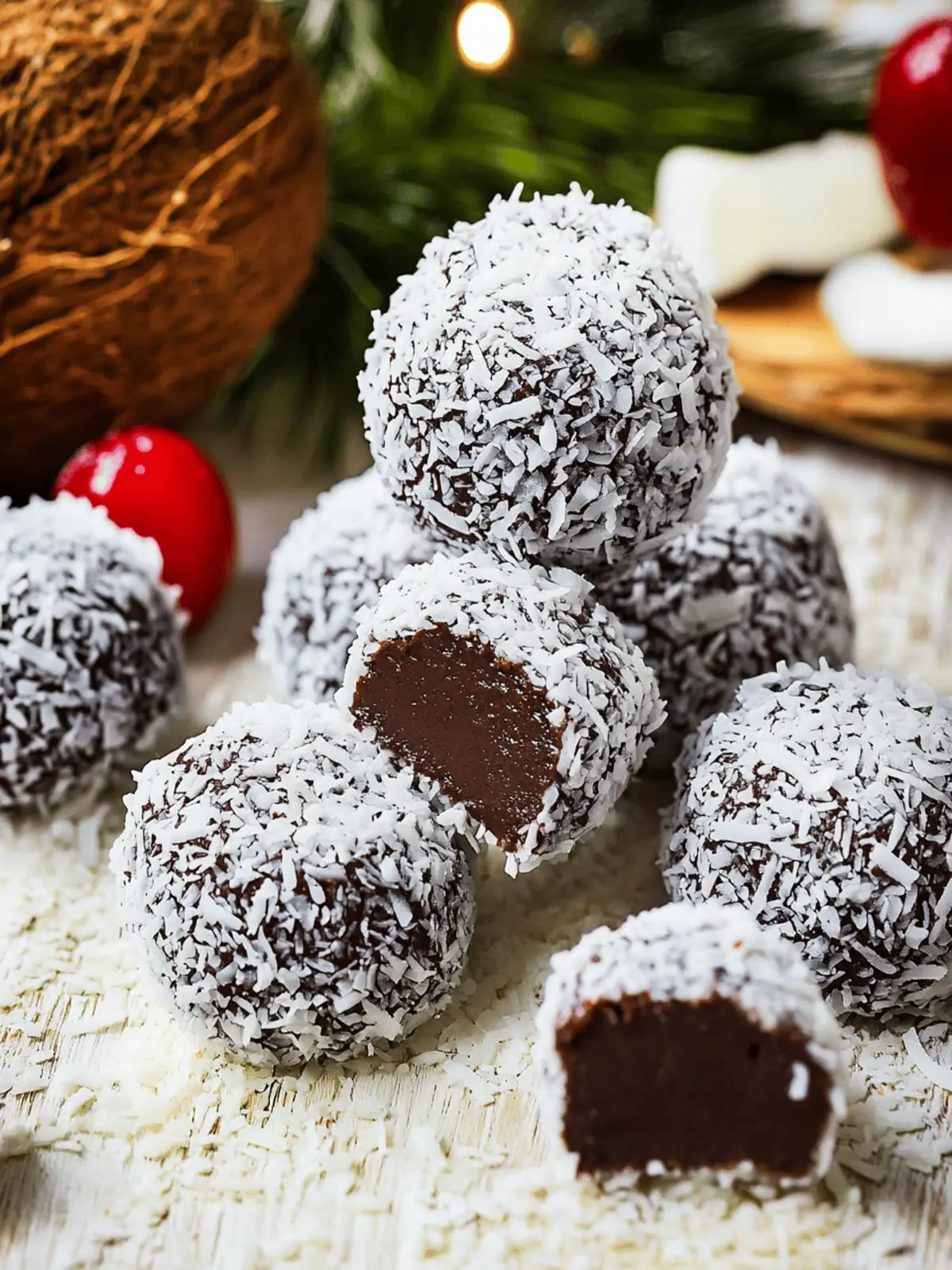 Easy No-Bake Chocolate Coconut Treats